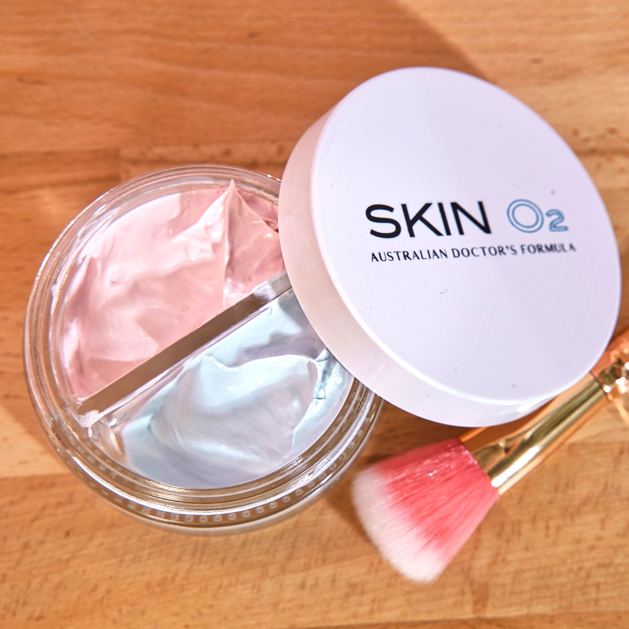 قناع الطين النباتي 2 في 1