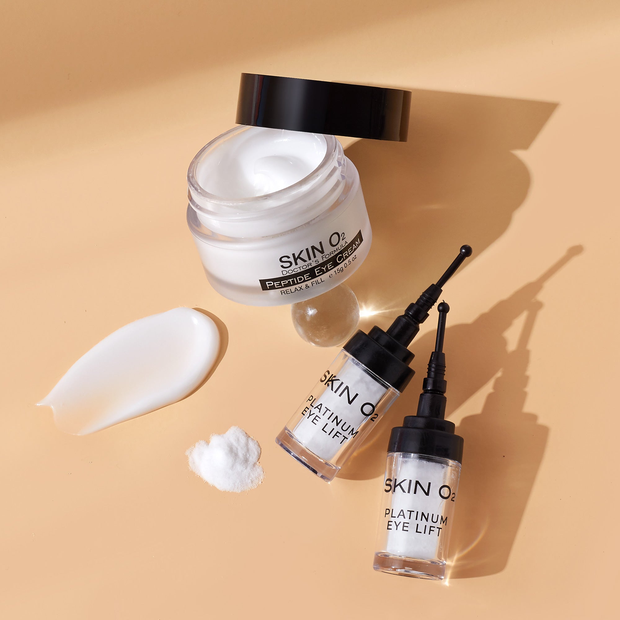 كريم الببتيد للعين + شد الجفون البلاتيني