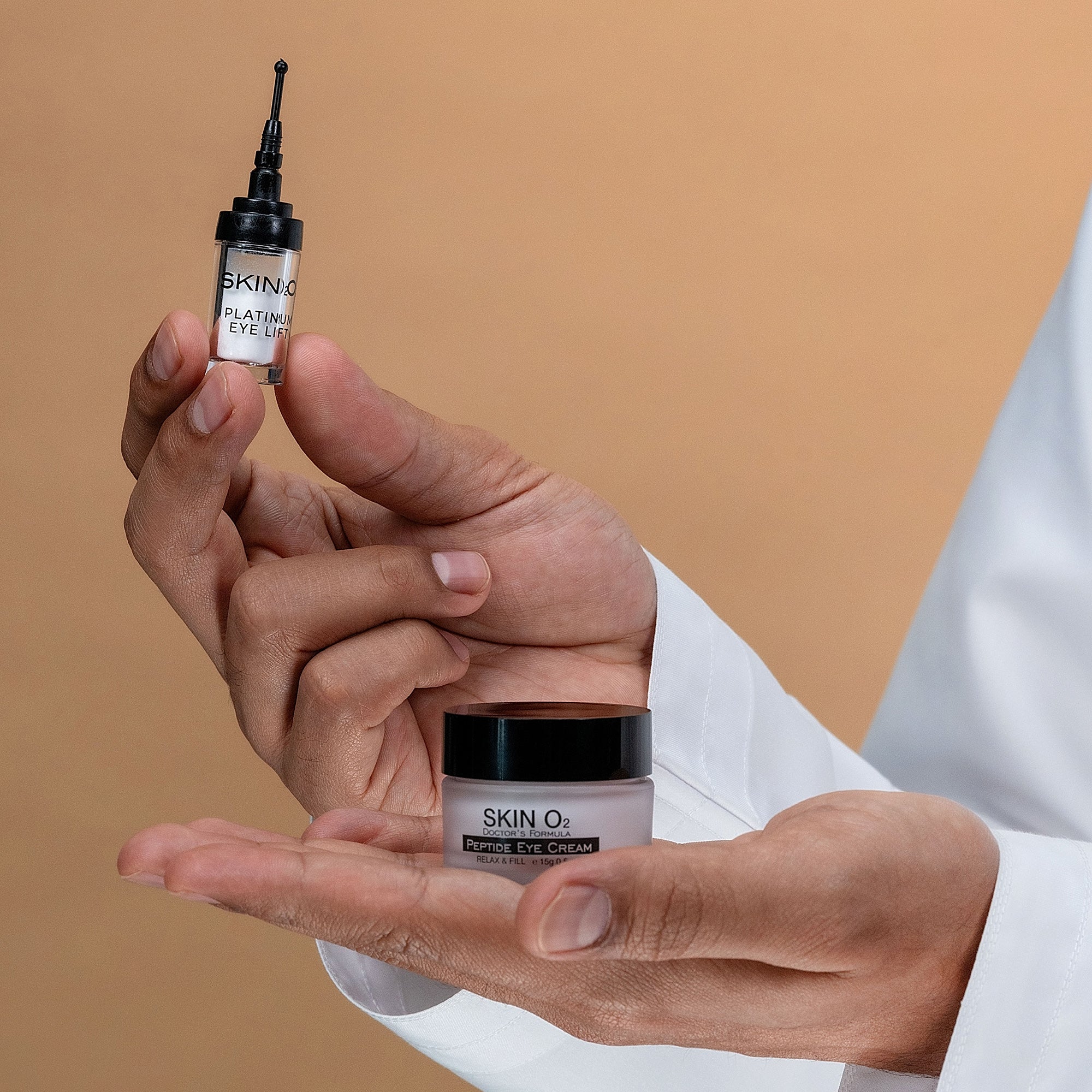 كريم الببتيد للعين + شد الجفون البلاتيني