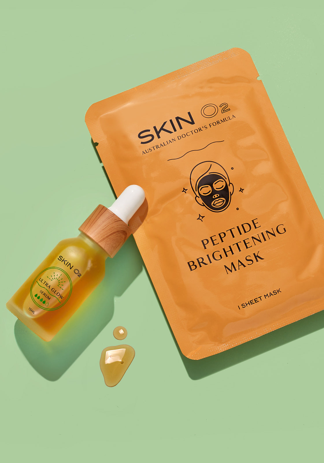 سيروم فائق التوهج + قناع الببتيد مجانًا
